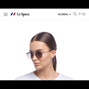 le specs neptune bright gold - brand new